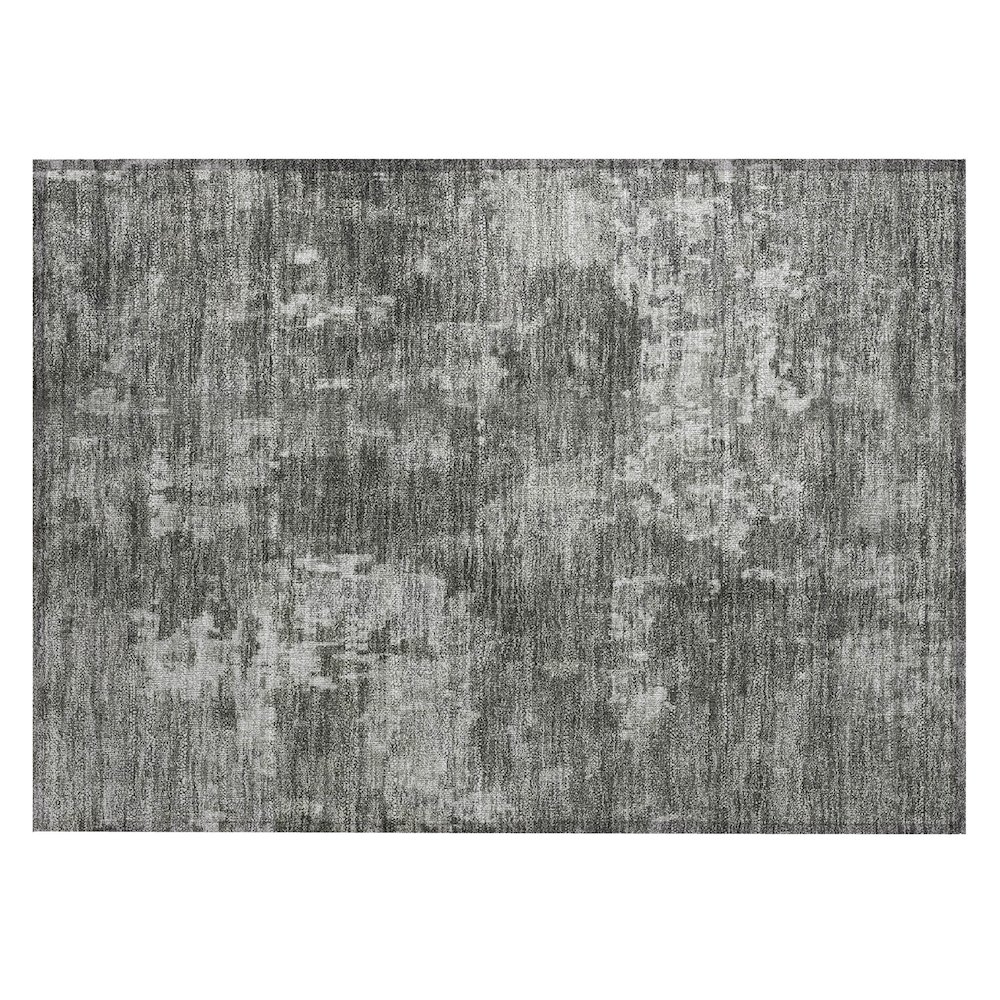 Machine Washable Indoor/Outdoor Chantille ACN2361 Gray 1'8" x 2'6" Rug. Picture 1