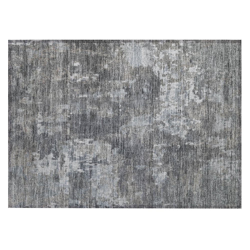 Machine Washable Indoor/Outdoor Chantille ACN2361 Brown 1'8" x 2'6" Rug. Picture 1
