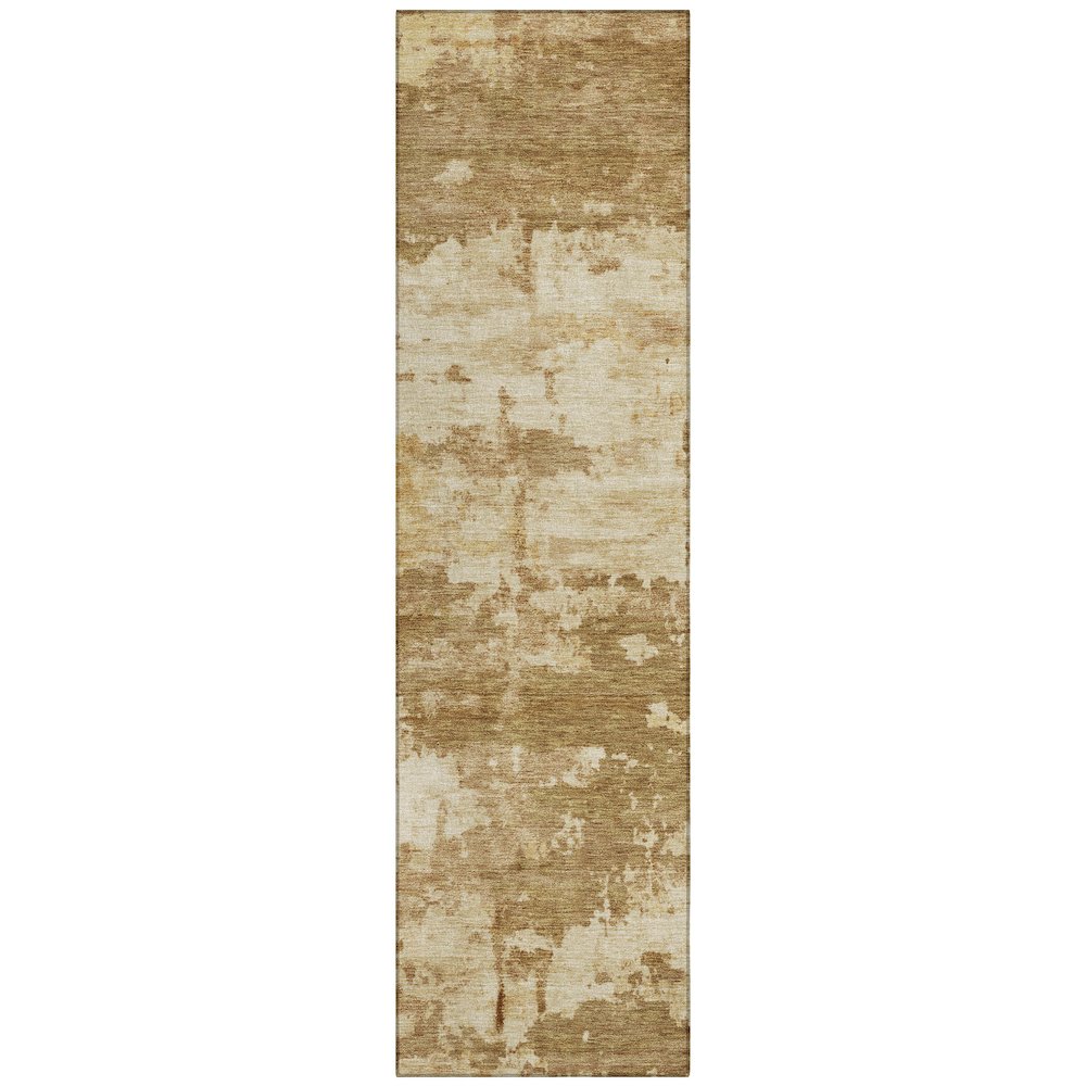 Machine Washable Indoor/Outdoor Chantille ACN2362 Brown 2'3" x 7'6" Runner Rug. Picture 1