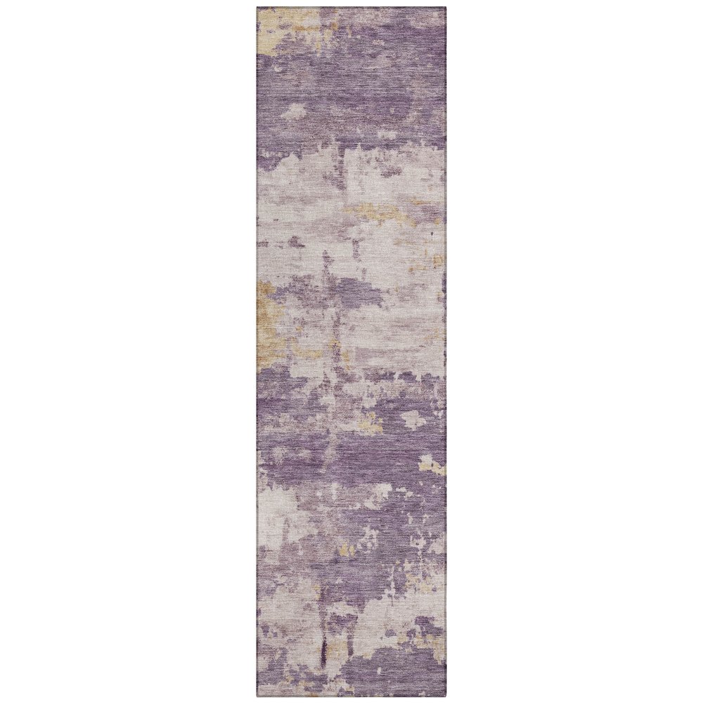 Machine Washable Indoor/Outdoor Chantille ACN2362 Purple 2'3" x 7'6" Runner Rug. Picture 1