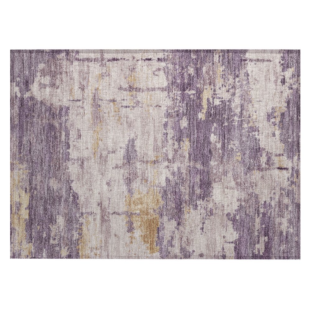 Machine Washable Indoor/Outdoor Chantille ACN2362 Purple 1'8" x 2'6" Rug. Picture 1