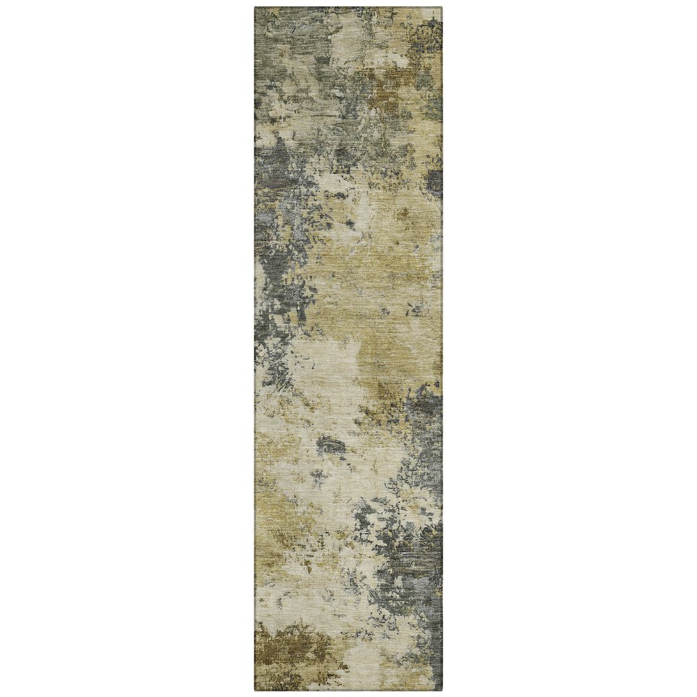 Machine Washable Indoor/Outdoor Chantille ACN2363 Gray 2'3" x 7'6" Runner Rug. Picture 1