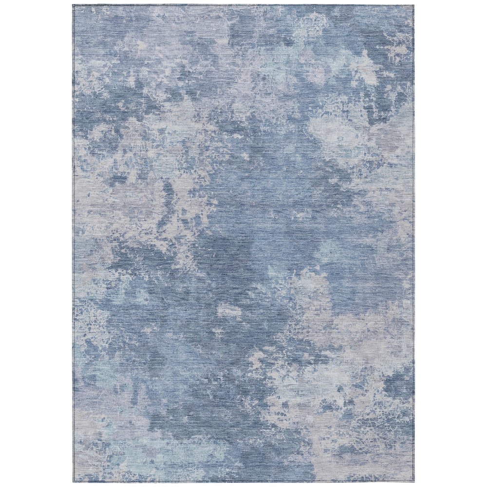Machine Washable Indoor/Outdoor Chantille ACN2364 Blue 2'6" x 3'10" Rug. Picture 1