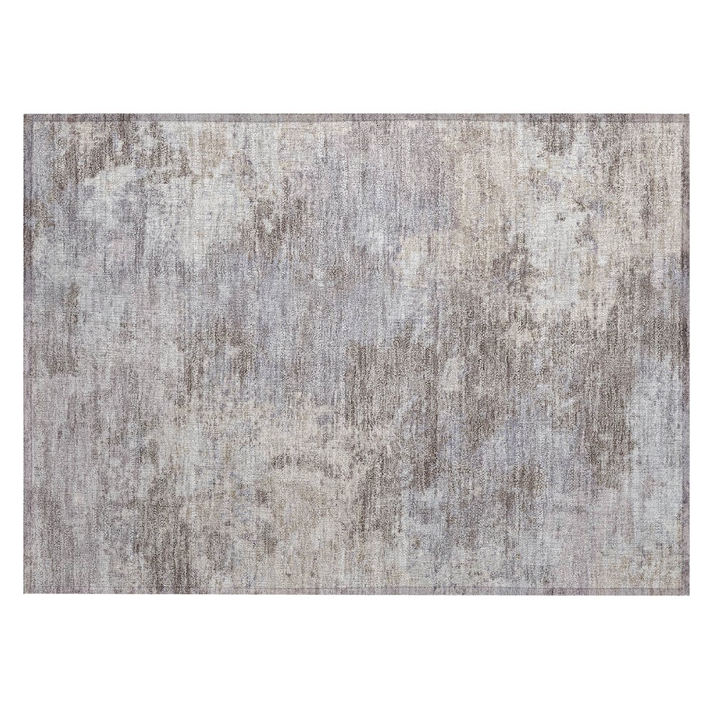 Machine Washable Indoor/Outdoor Chantille ACN2364 Brown 1'8" x 2'6" Rug. Picture 1