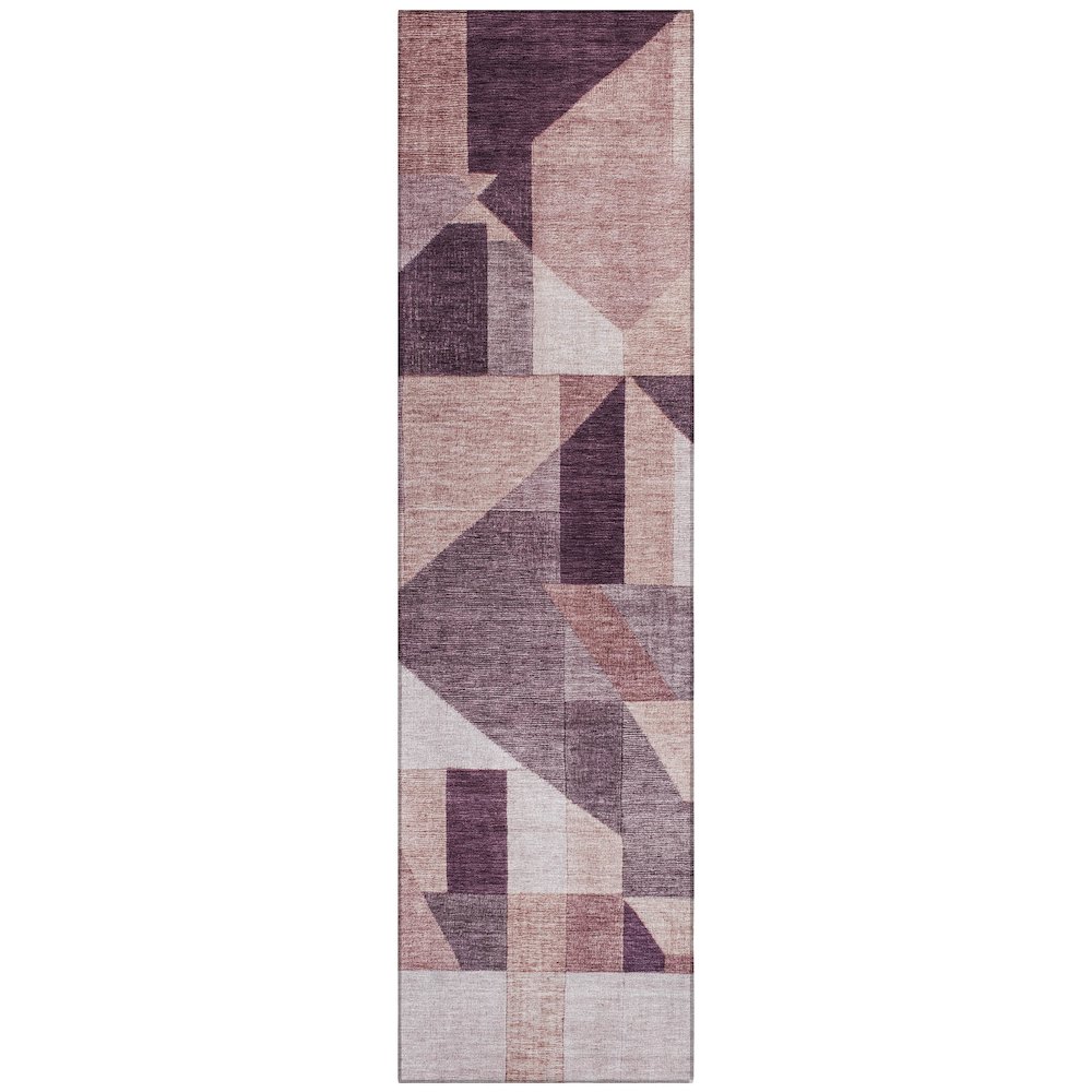 Machine Washable Indoor/Outdoor Chantille ACN2365 Purple 2'3" x 7'6" Runner Rug. Picture 1