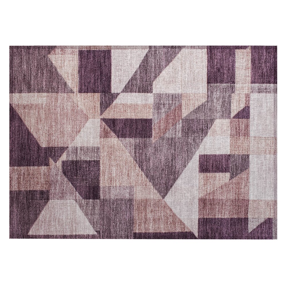 Machine Washable Indoor/Outdoor Chantille ACN2365 Purple 1'8" x 2'6" Rug. Picture 1