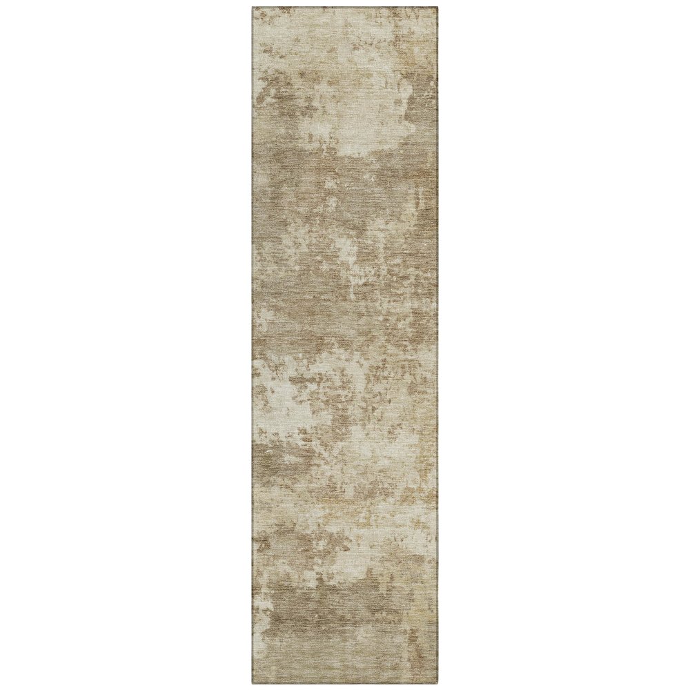 Machine Washable Indoor/Outdoor Chantille ACN2366 Brown 2'3" x 7'6" Runner Rug. Picture 1