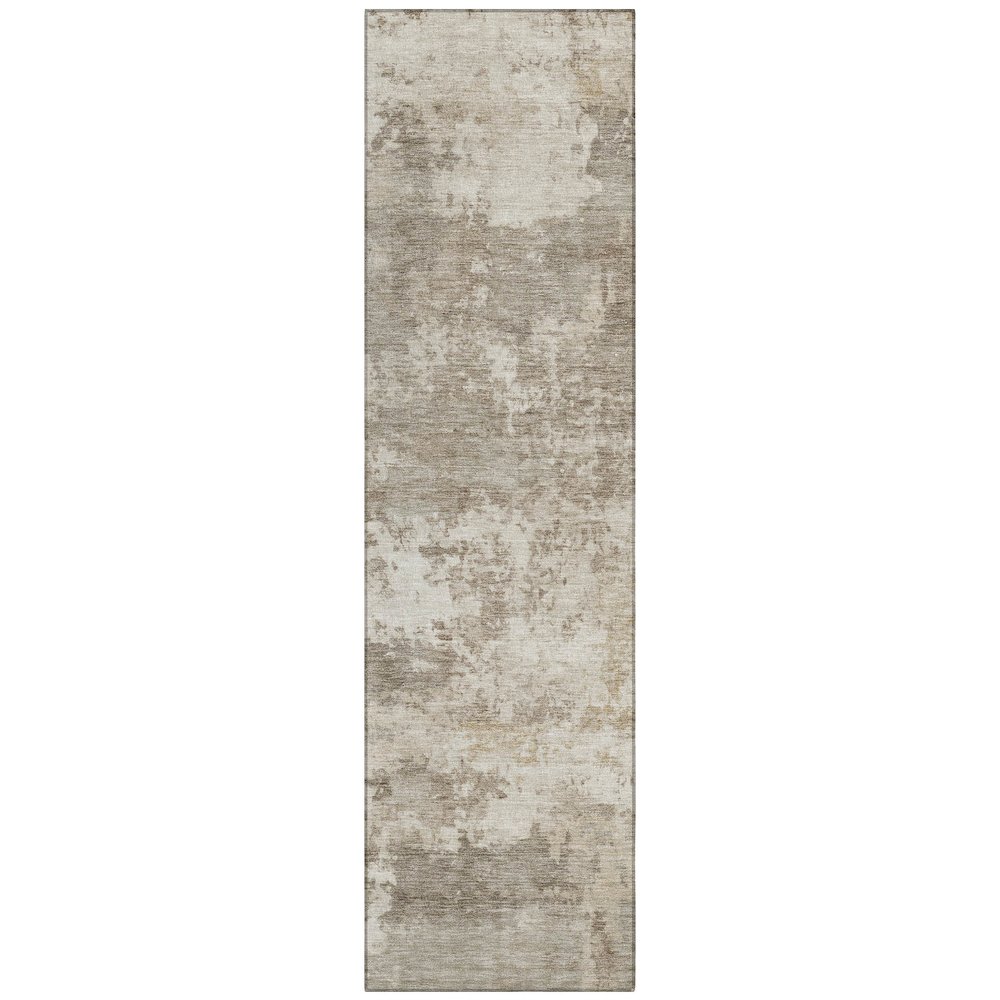 Machine Washable Indoor/Outdoor Chantille ACN2366 Brown 2'3" x 7'6" Runner Rug. Picture 1