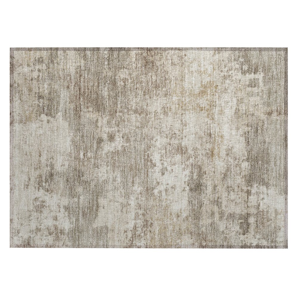 Machine Washable Indoor/Outdoor Chantille ACN2366 Brown 1'8" x 2'6" Rug. Picture 1