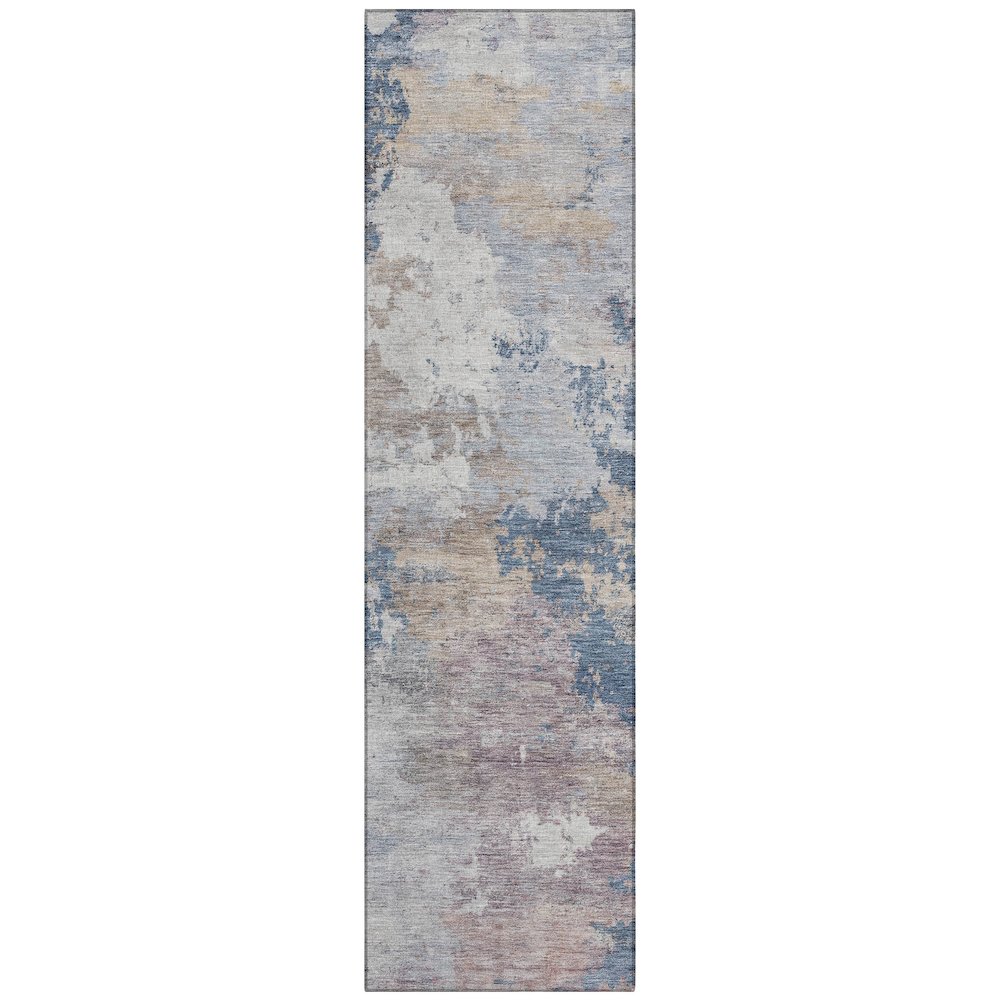 Machine Washable Indoor/Outdoor Chantille ACN2367 Blue 2'3" x 7'6" Runner Rug. Picture 1