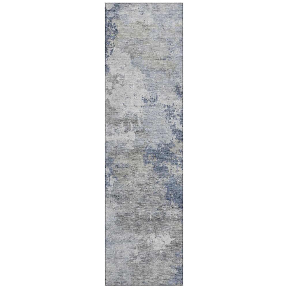 Machine Washable Indoor/Outdoor Chantille ACN2367 Blue 2'3" x 7'6" Runner Rug. Picture 1