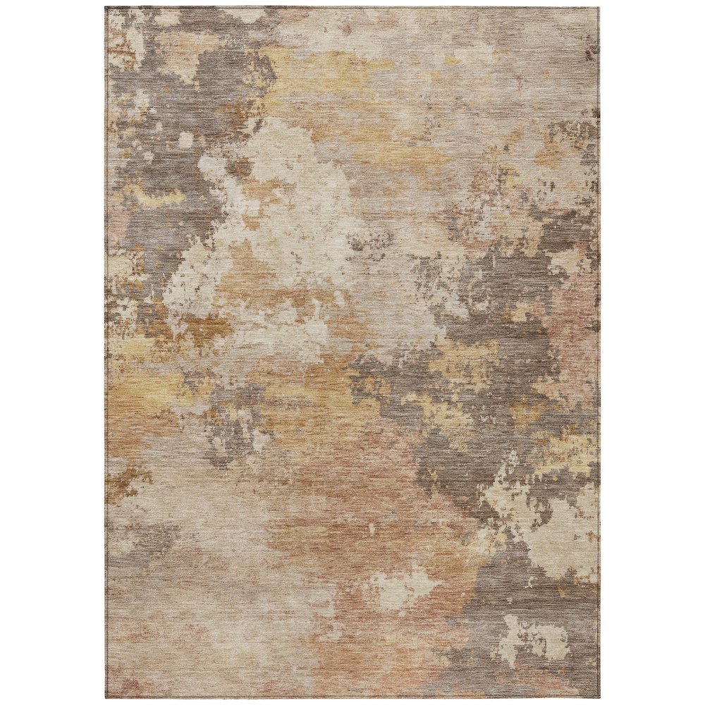 Machine Washable Indoor/Outdoor Chantille ACN2367 Orange 2'6" x 3'10" Rug. Picture 1