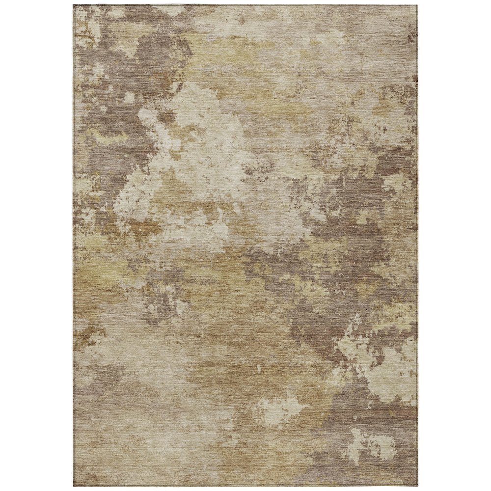 Machine Washable Indoor/Outdoor Chantille ACN2367 Gold 2'6" x 3'10" Rug. Picture 1