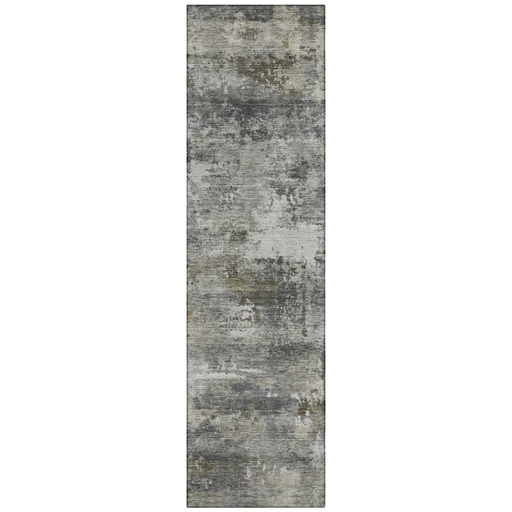 Machine Washable Indoor/Outdoor Chantille ACN2368 Gray 2'3" x 7'6" Runner Rug. Picture 1