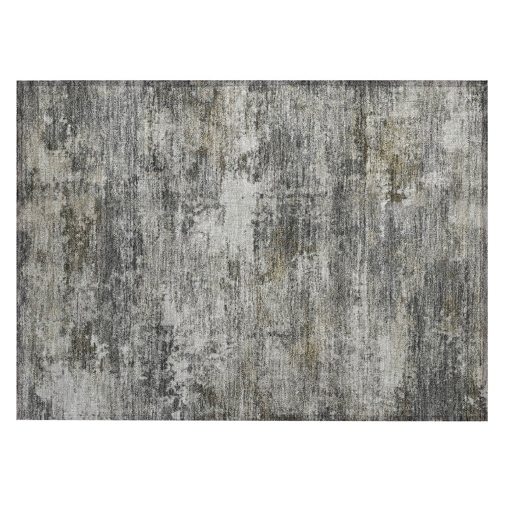 Machine Washable Indoor/Outdoor Chantille ACN2368 Gray 1'8" x 2'6" Rug. Picture 1