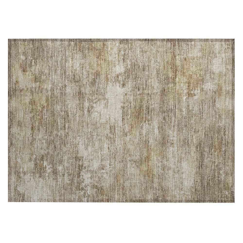 Machine Washable Indoor/Outdoor Chantille ACN2369 Brown 1'8" x 2'6" Rug. Picture 1