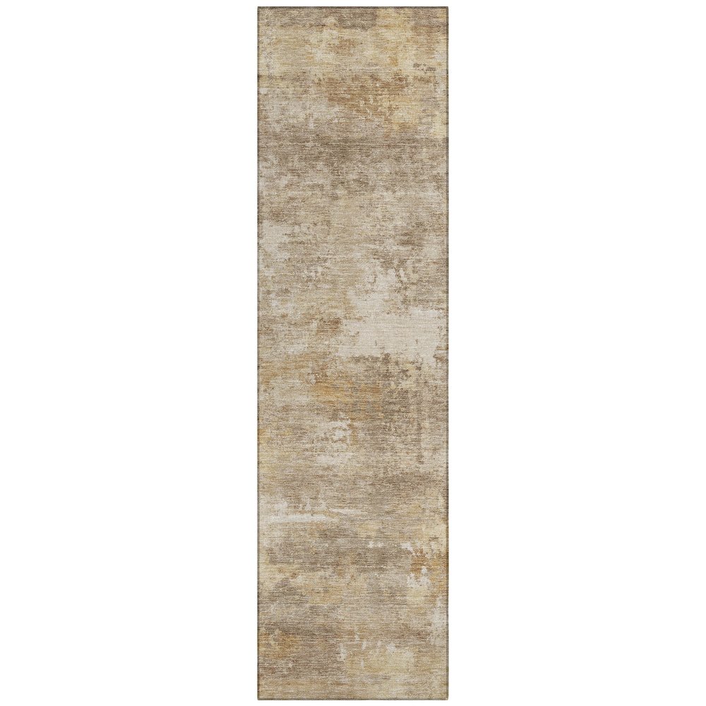 Machine Washable Indoor/Outdoor Chantille ACN2369 Brown 2'3" x 7'6" Runner Rug. Picture 1