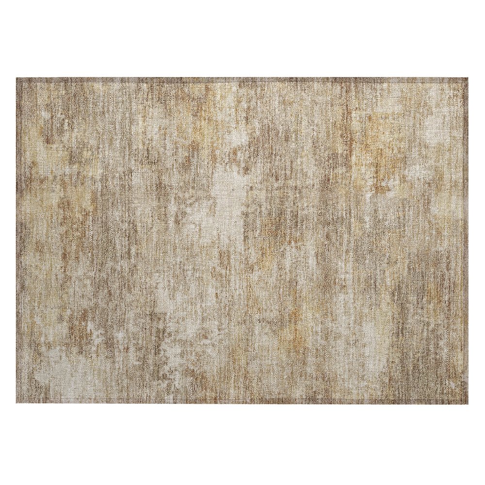 Machine Washable Indoor/Outdoor Chantille ACN2369 Brown 1'8" x 2'6" Rug. Picture 1