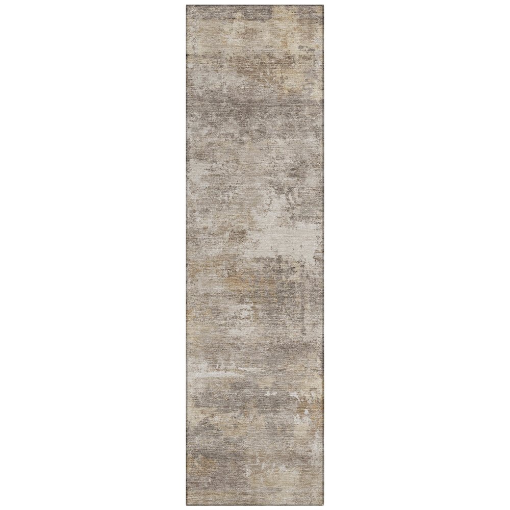 Machine Washable Indoor/Outdoor Chantille ACN2369 Gray 2'3" x 7'6" Runner Rug. Picture 1