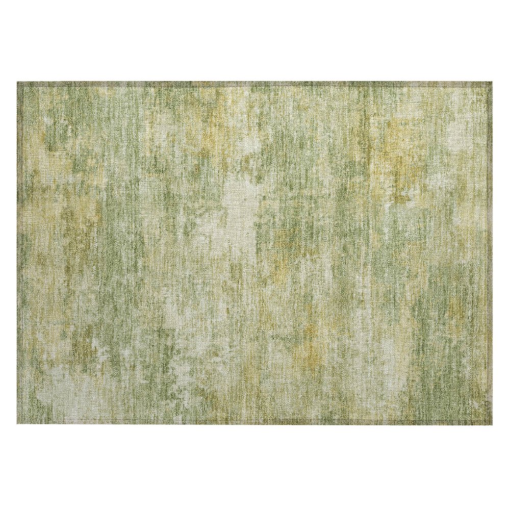 Machine Washable Indoor/Outdoor Chantille ACN2369 Green 1'8" x 2'6" Rug. Picture 1