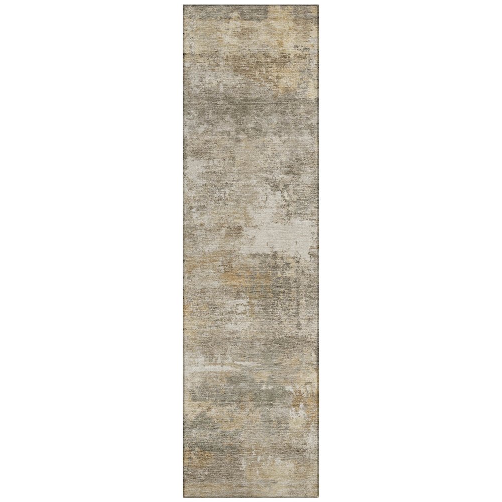 Machine Washable Indoor/Outdoor Chantille ACN2369 Brown 2'3" x 7'6" Runner Rug. Picture 1