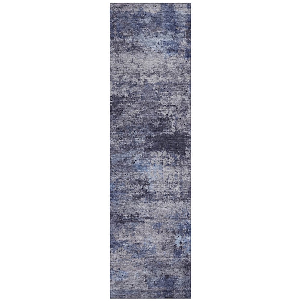 Machine Washable Indoor/Outdoor Chantille ACN2370 Blue 2'3" x 7'6" Runner Rug. Picture 1