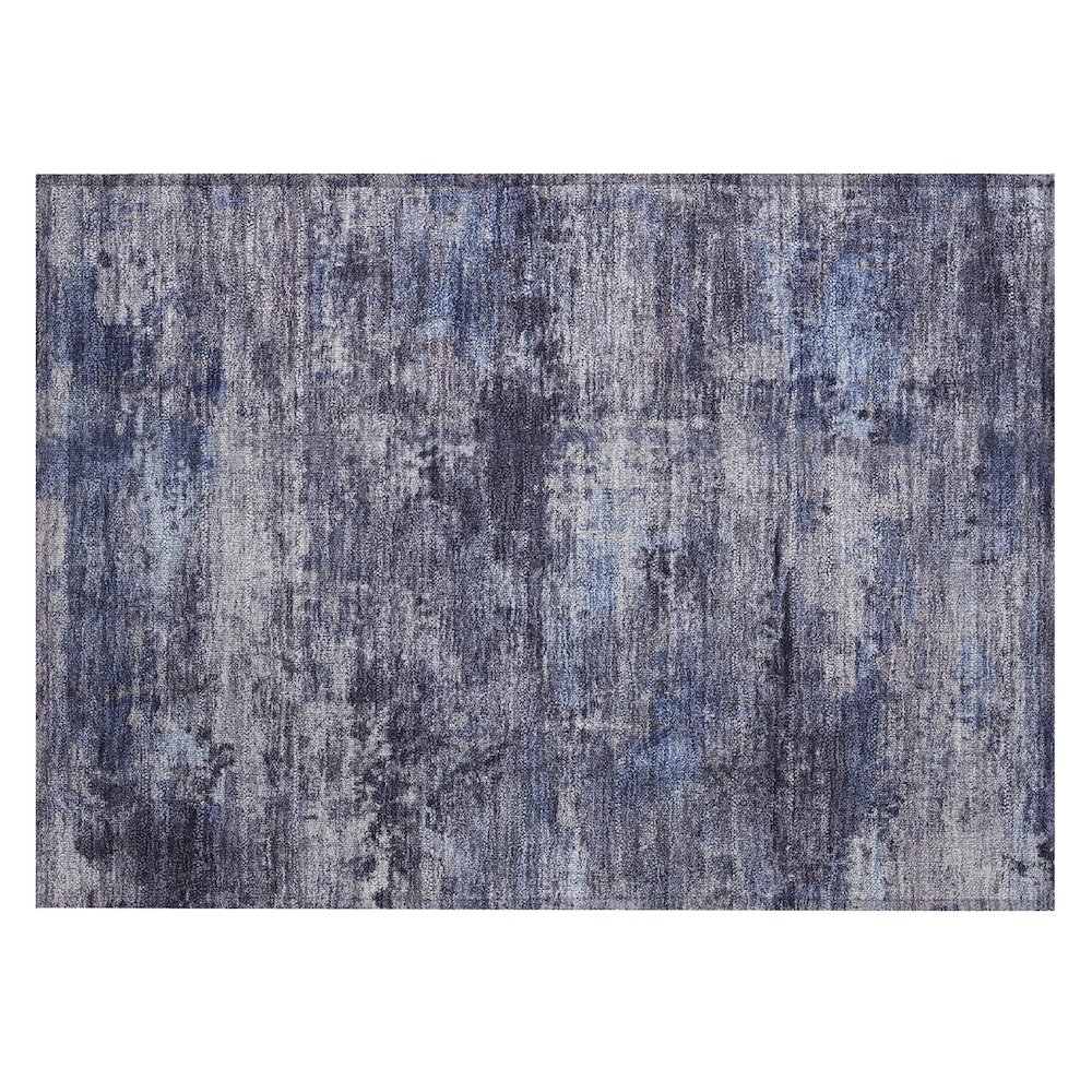 Machine Washable Indoor/Outdoor Chantille ACN2370 Blue 1'8" x 2'6" Rug. Picture 1