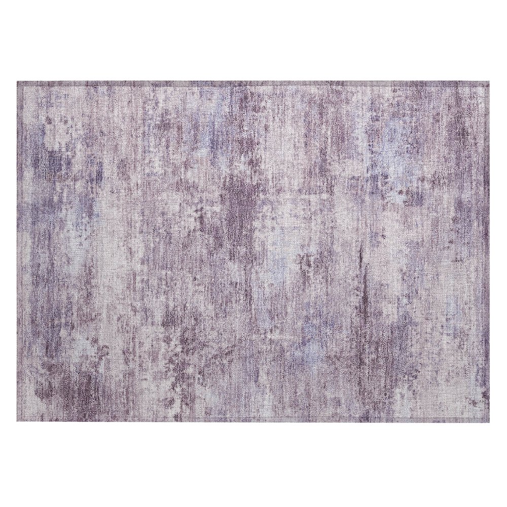 Machine Washable Indoor/Outdoor Chantille ACN2370 Purple 1'8" x 2'6" Rug. Picture 1