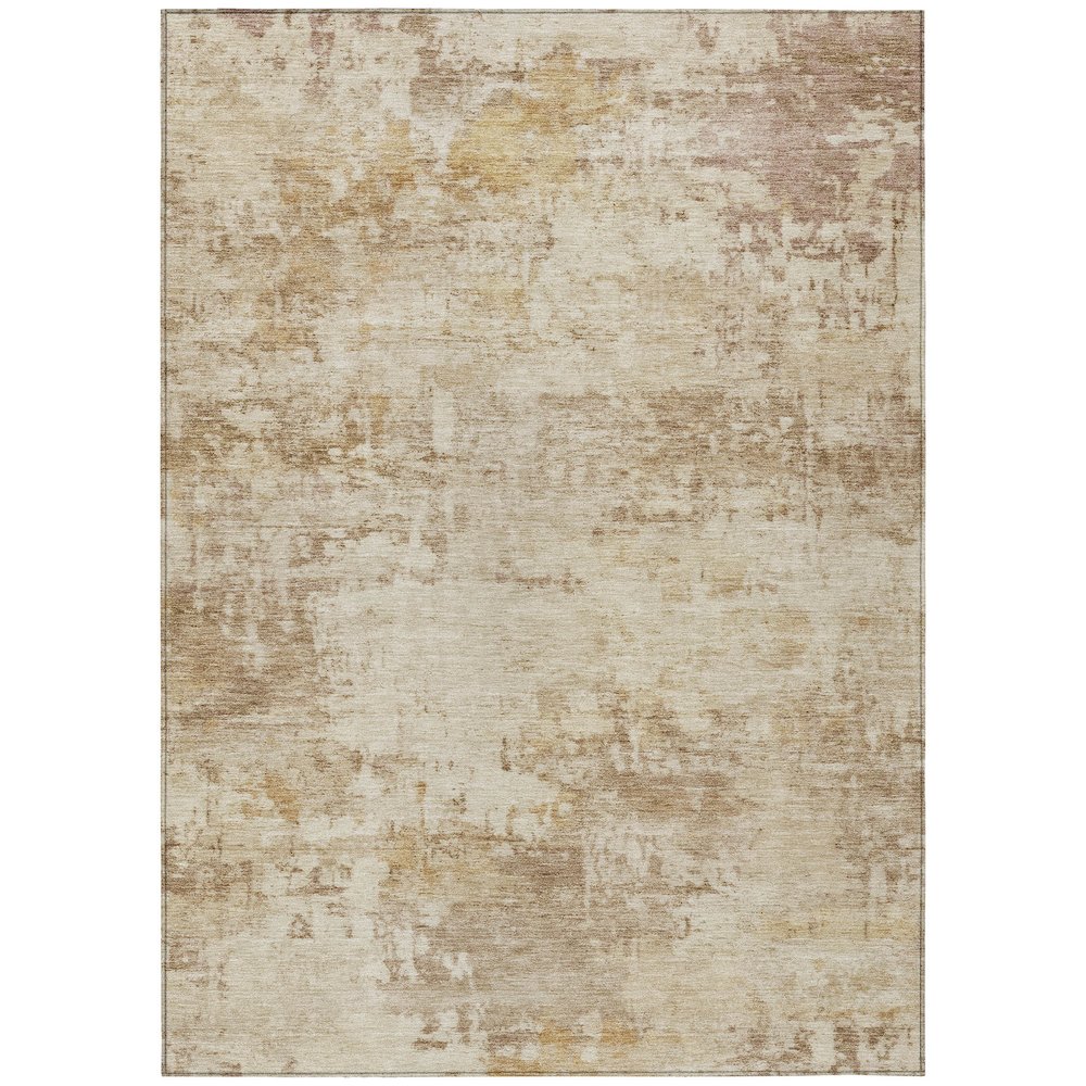 Machine Washable Indoor/Outdoor Chantille ACN2371 Brown 2'6" x 3'10" Rug. Picture 1