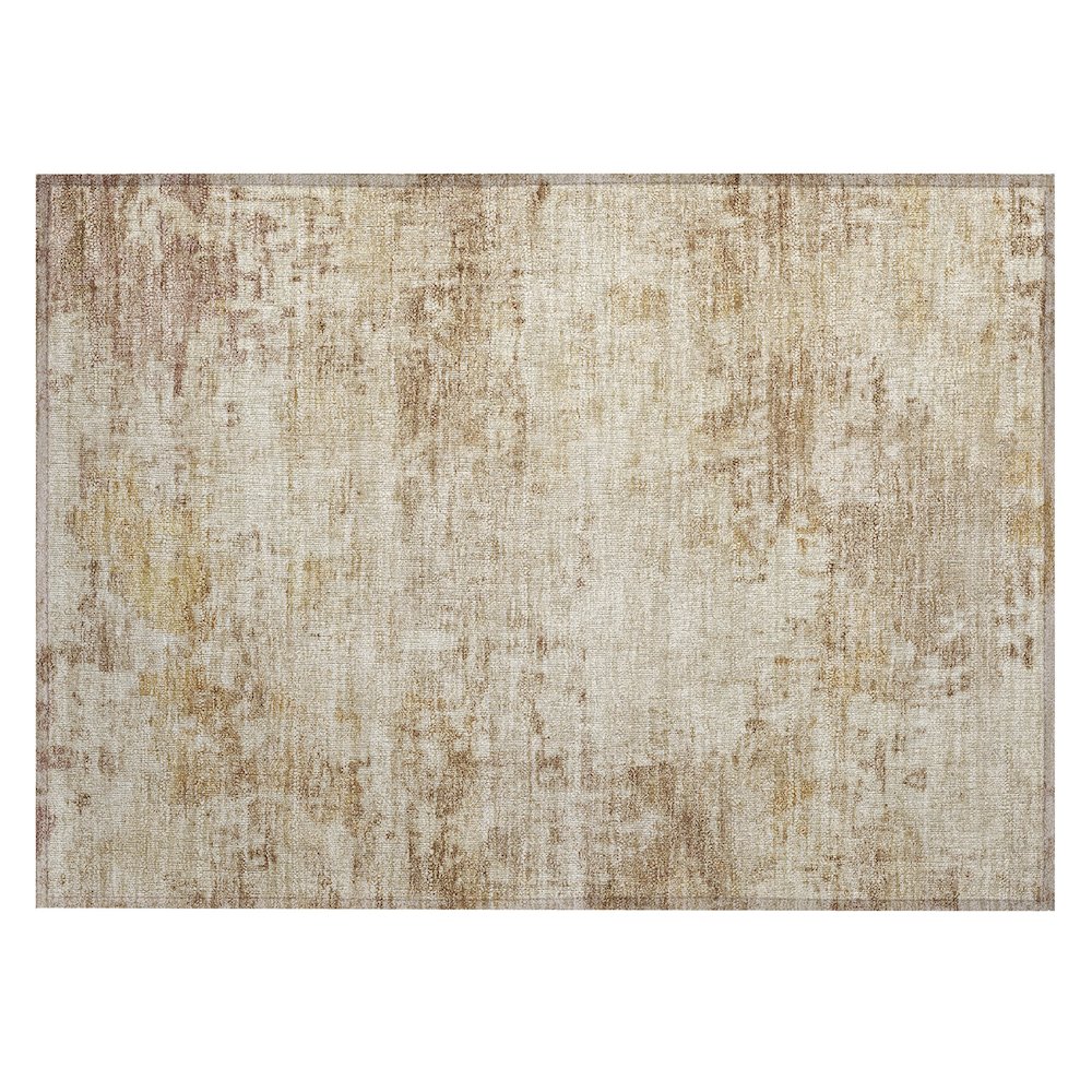 Machine Washable Indoor/Outdoor Chantille ACN2371 Brown 1'8" x 2'6" Rug. Picture 1
