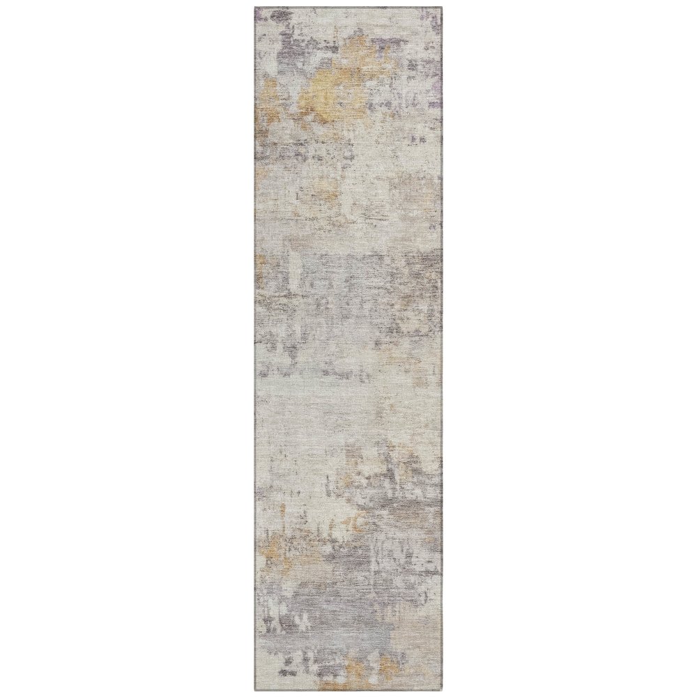 Machine Washable Indoor/Outdoor Chantille ACN2371 Ivory 2'3" x 7'6" Runner Rug. Picture 1