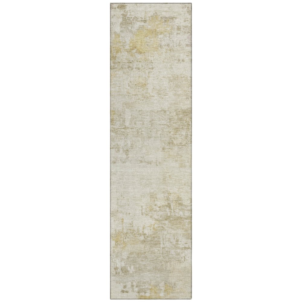 Machine Washable Indoor/Outdoor Chantille ACN2371 Ivory 2'3" x 7'6" Runner Rug. Picture 1