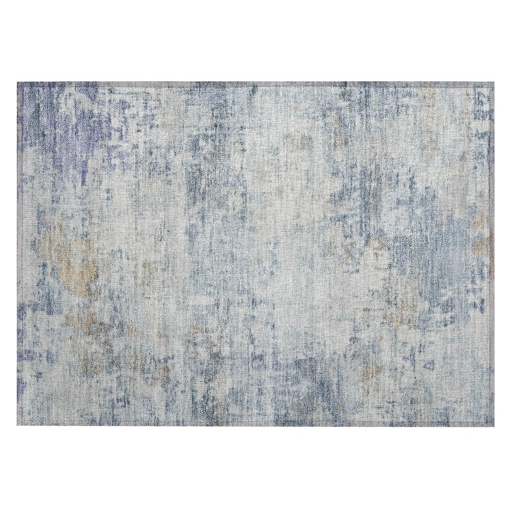 Machine Washable Indoor/Outdoor Chantille ACN2371 Blue 1'8" x 2'6" Rug. Picture 1