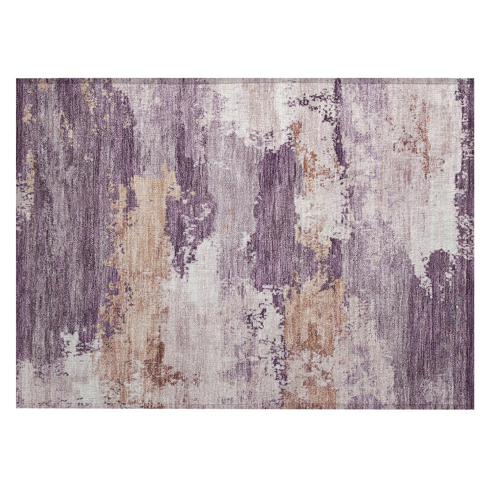 Machine Washable Indoor/Outdoor Chantille ACN2372 Purple 1'8" x 2'6" Rug. Picture 1