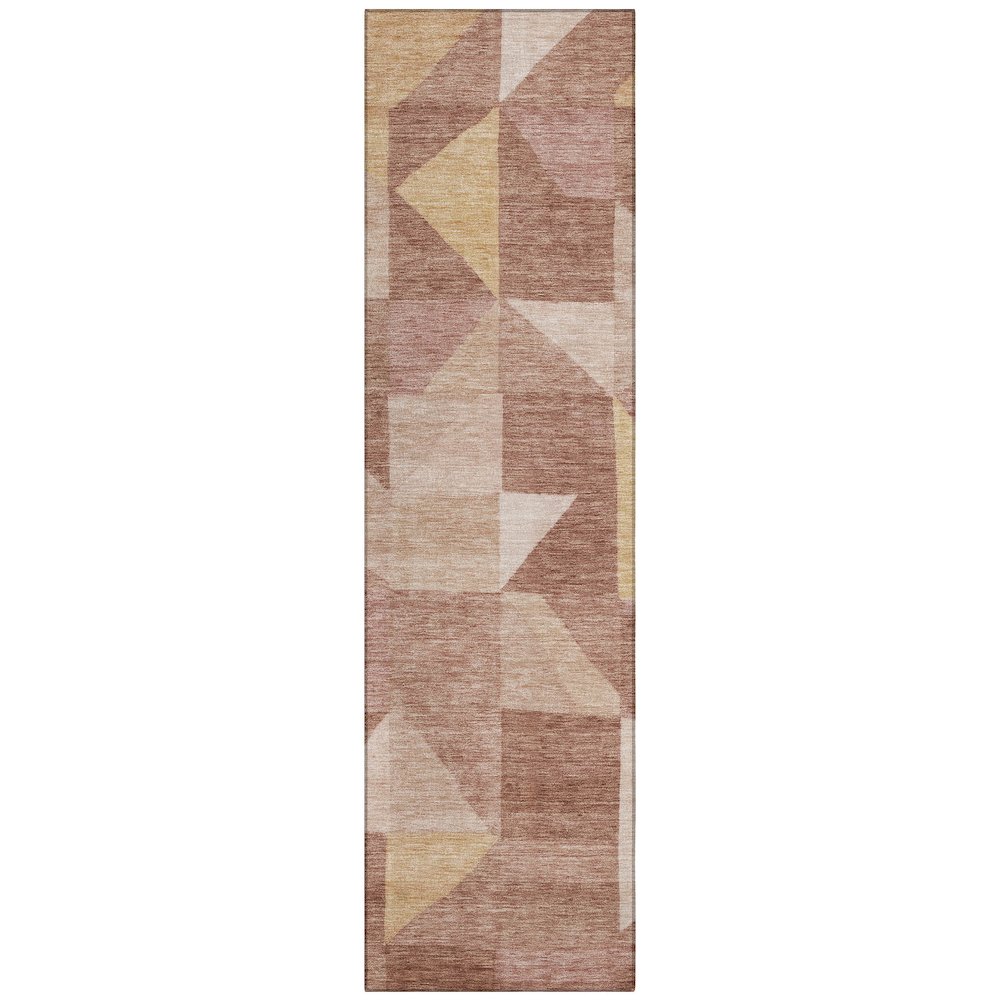 Machine Washable Indoor/Outdoor Chantille ACN2373 Pink 2'3" x 7'6" Runner Rug. Picture 1