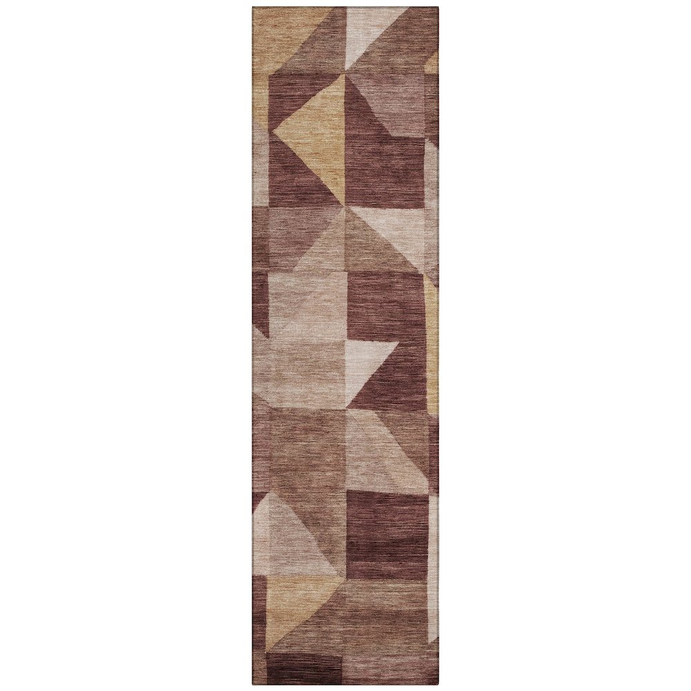 Machine Washable Indoor/Outdoor Chantille ACN2373 Red 2'3" x 7'6" Runner Rug. Picture 1