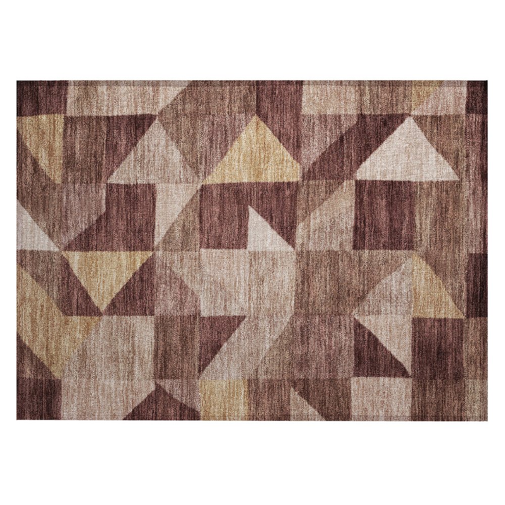 Machine Washable Indoor/Outdoor Chantille ACN2373 Red 1'8" x 2'6" Rug. Picture 1
