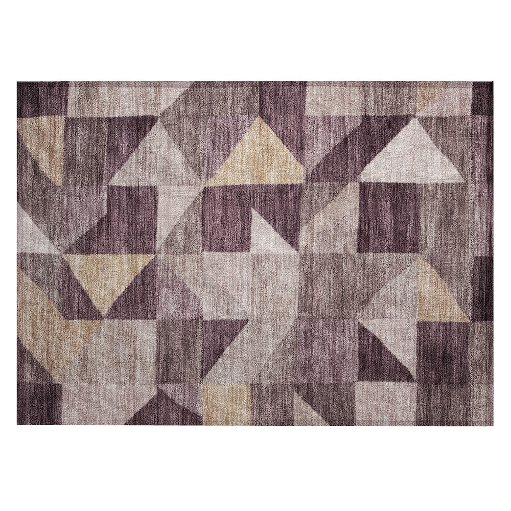 Machine Washable Indoor/Outdoor Chantille ACN2373 Purple 1'8" x 2'6" Rug. Picture 1