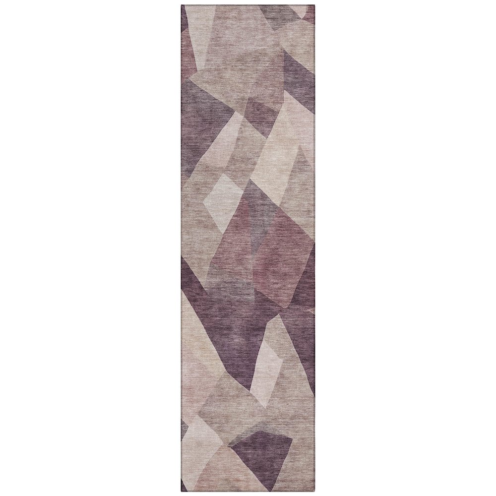 Machine Washable Indoor/Outdoor Chantille ACN2374 Purple 2'3" x 7'6" Runner Rug. Picture 1