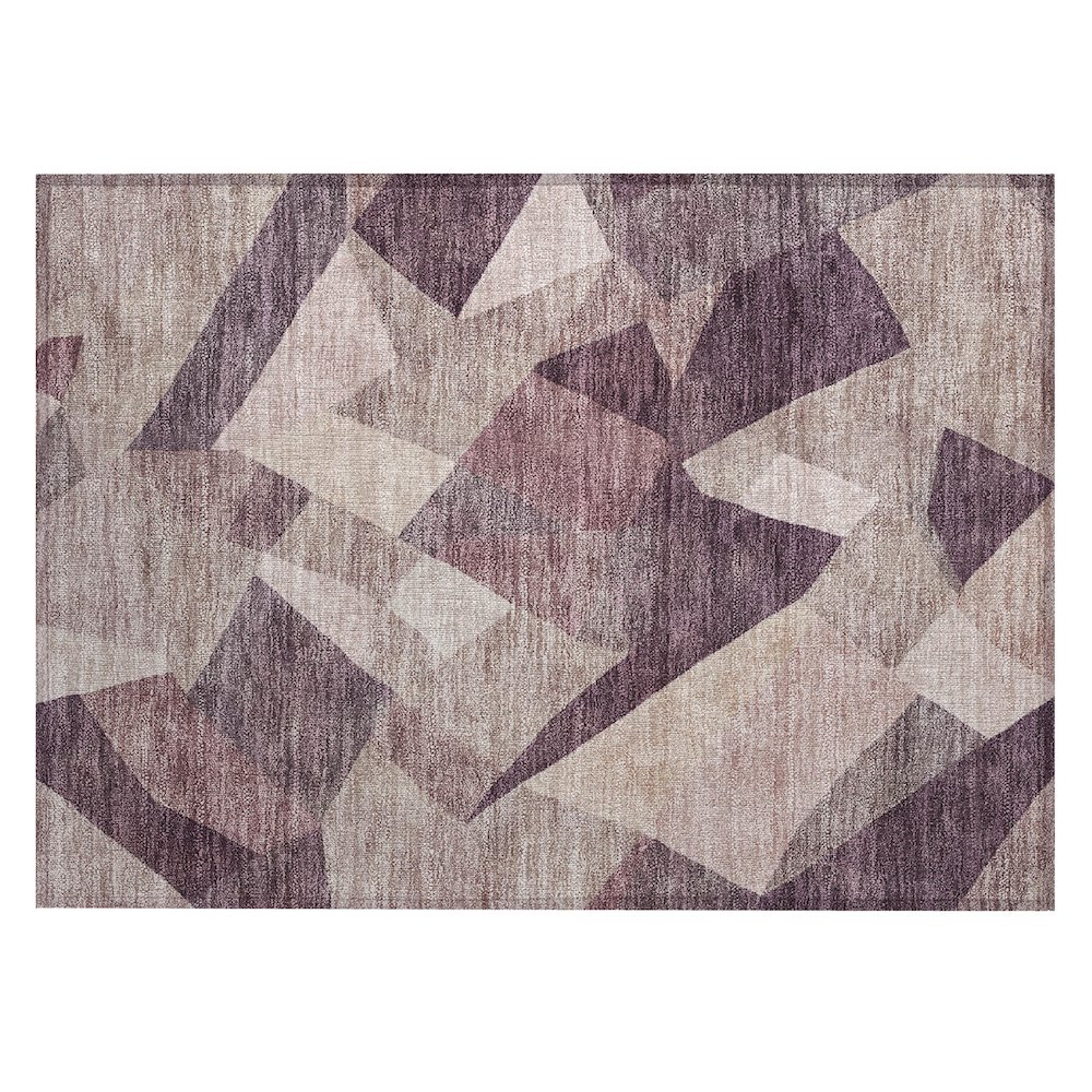Machine Washable Indoor/Outdoor Chantille ACN2374 Purple 1'8" x 2'6" Rug. Picture 1