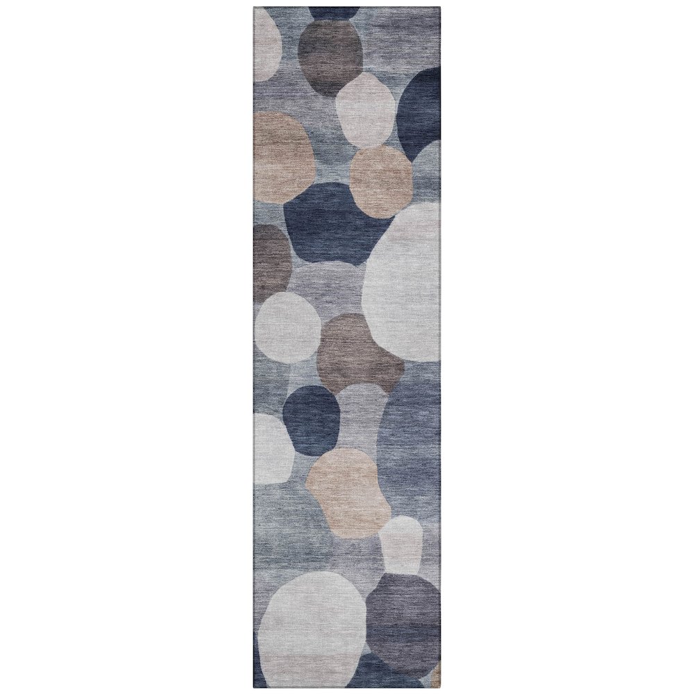 Machine Washable Indoor/Outdoor Chantille ACN2375 Blue 2'3" x 7'6" Runner Rug. Picture 1