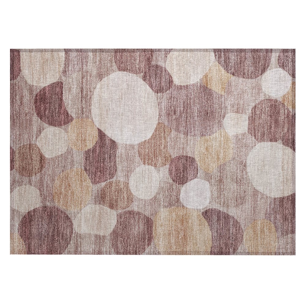 Machine Washable Indoor/Outdoor Chantille ACN2375 Pink 1'8" x 2'6" Rug. Picture 1