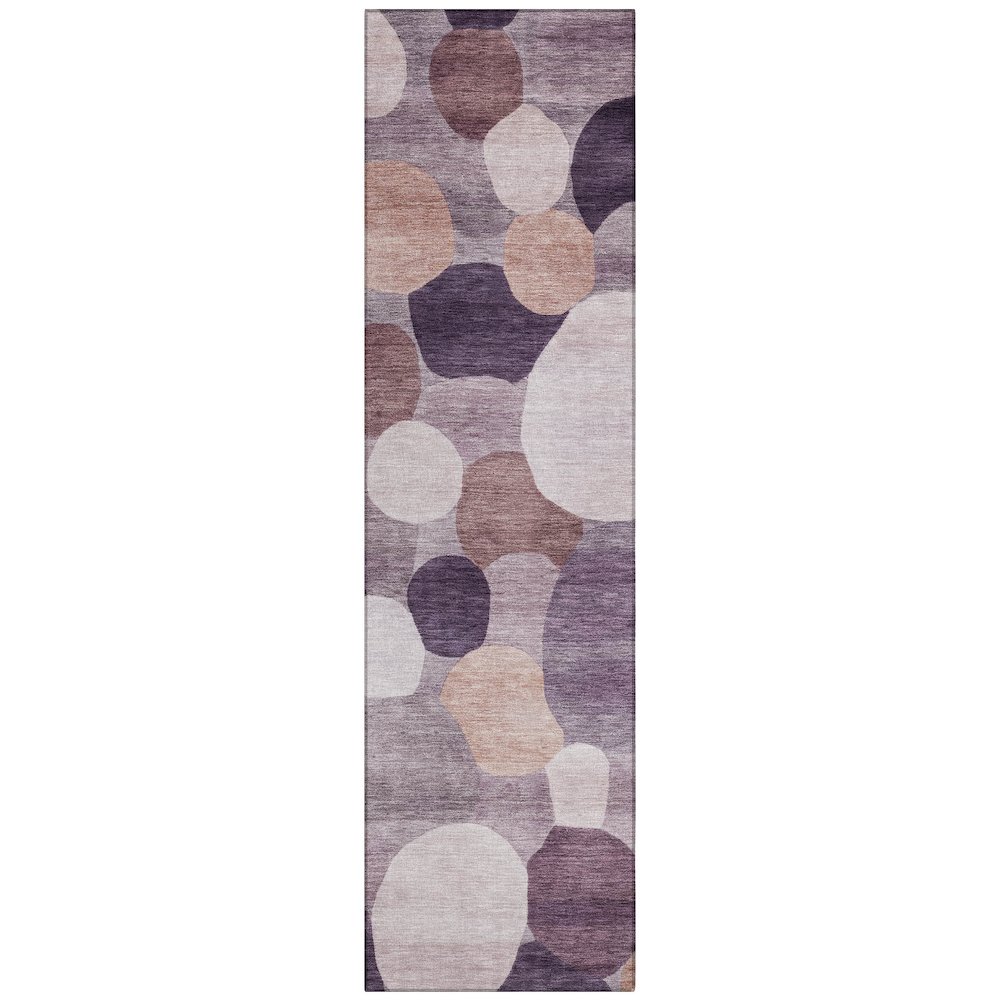 Machine Washable Indoor/Outdoor Chantille ACN2375 Purple 2'3" x 7'6" Runner Rug. Picture 1
