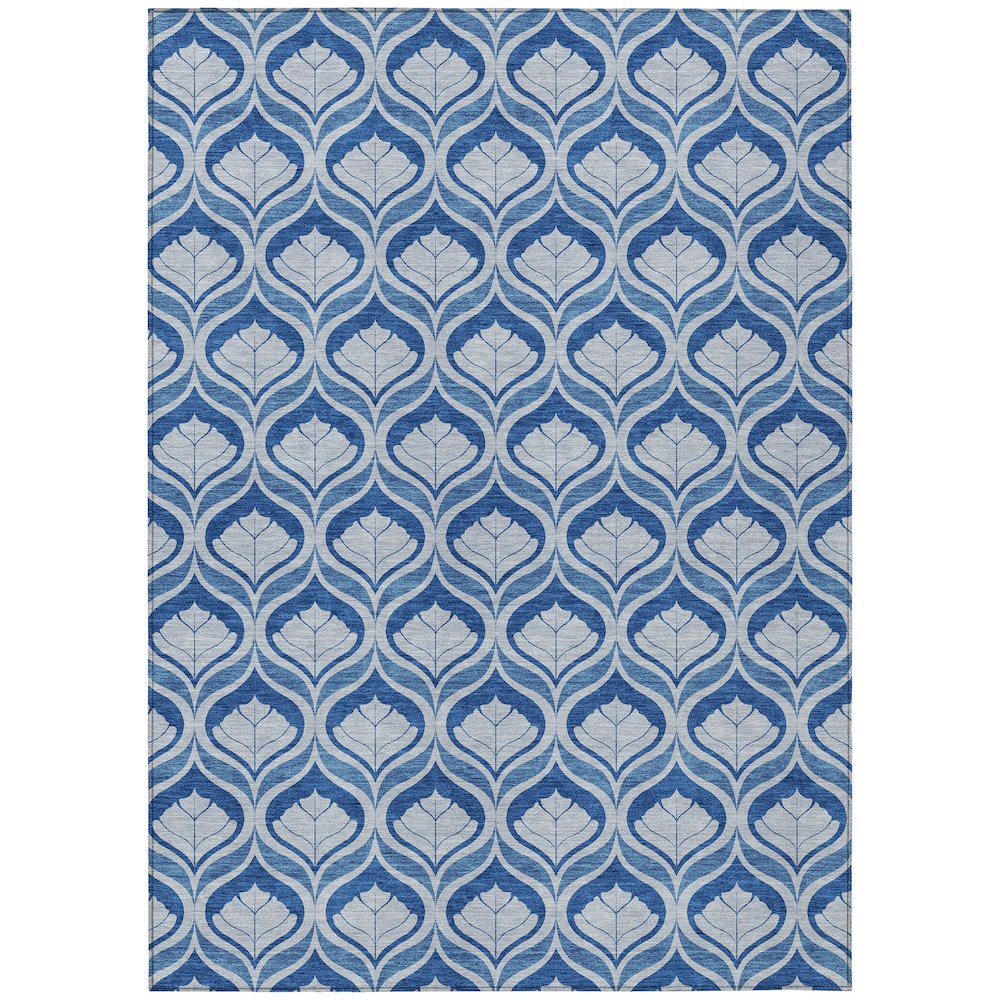 Machine Washable Indoor/Outdoor Chantille ACN2379 Blue 2'6" x 3'10" Rug. Picture 1