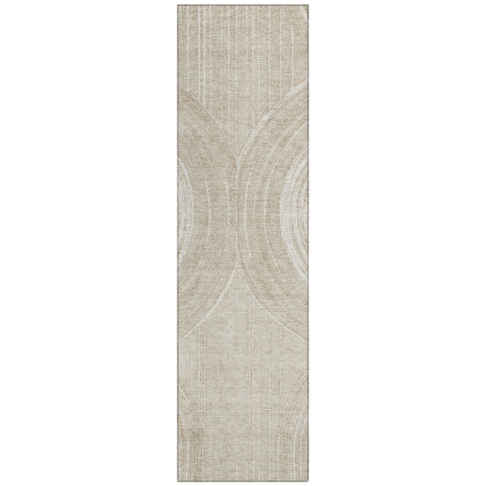Machine Washable Indoor/Outdoor Chantille ACN2380 Brown 2'3" x 7'6" Runner Rug. Picture 1