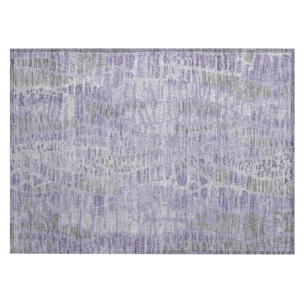Machine Washable Indoor/Outdoor Chantille ACN2382 Purple 1'8" x 2'6" Rug. Picture 1