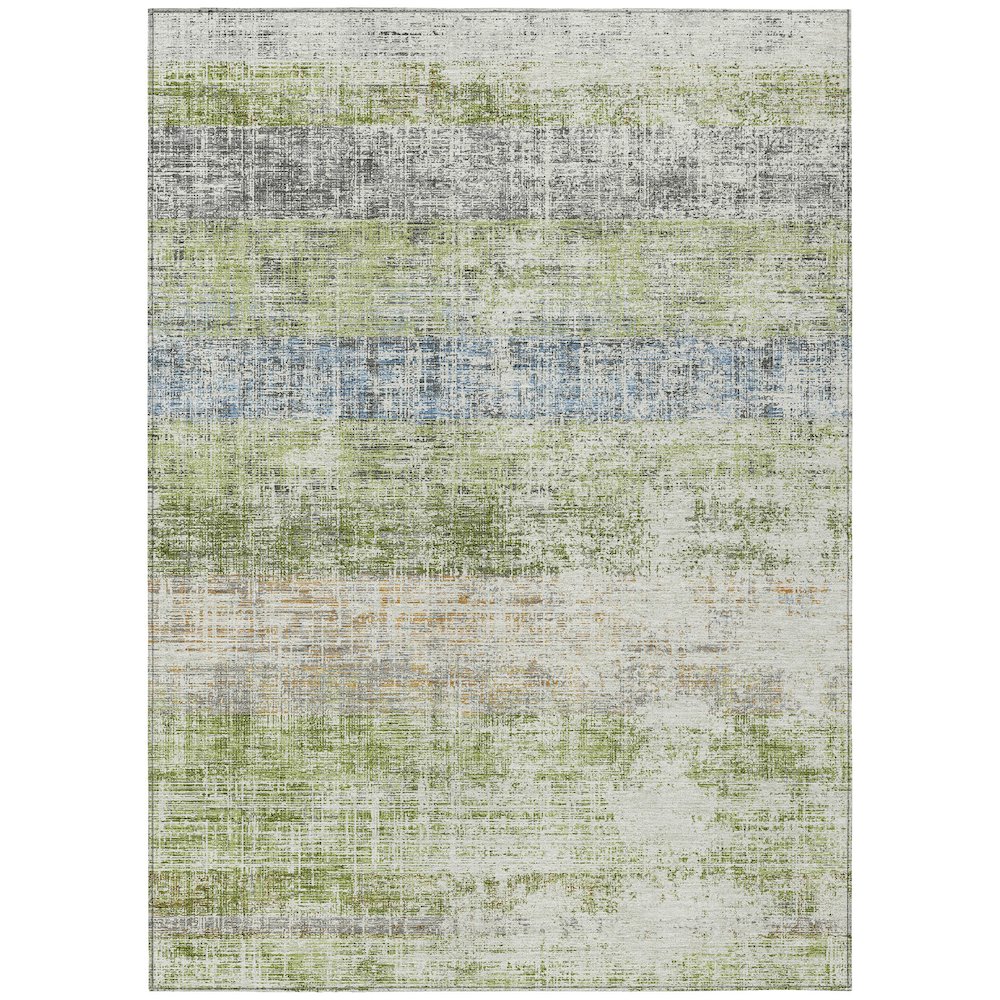 Machine Washable Indoor/Outdoor Chantille ACN2388 Green 2'6" x 3'10" Rug. Picture 1