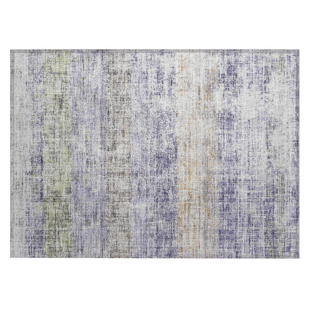 Machine Washable Indoor/Outdoor Chantille ACN2388 Purple 1'8" x 2'6" Rug. Picture 1