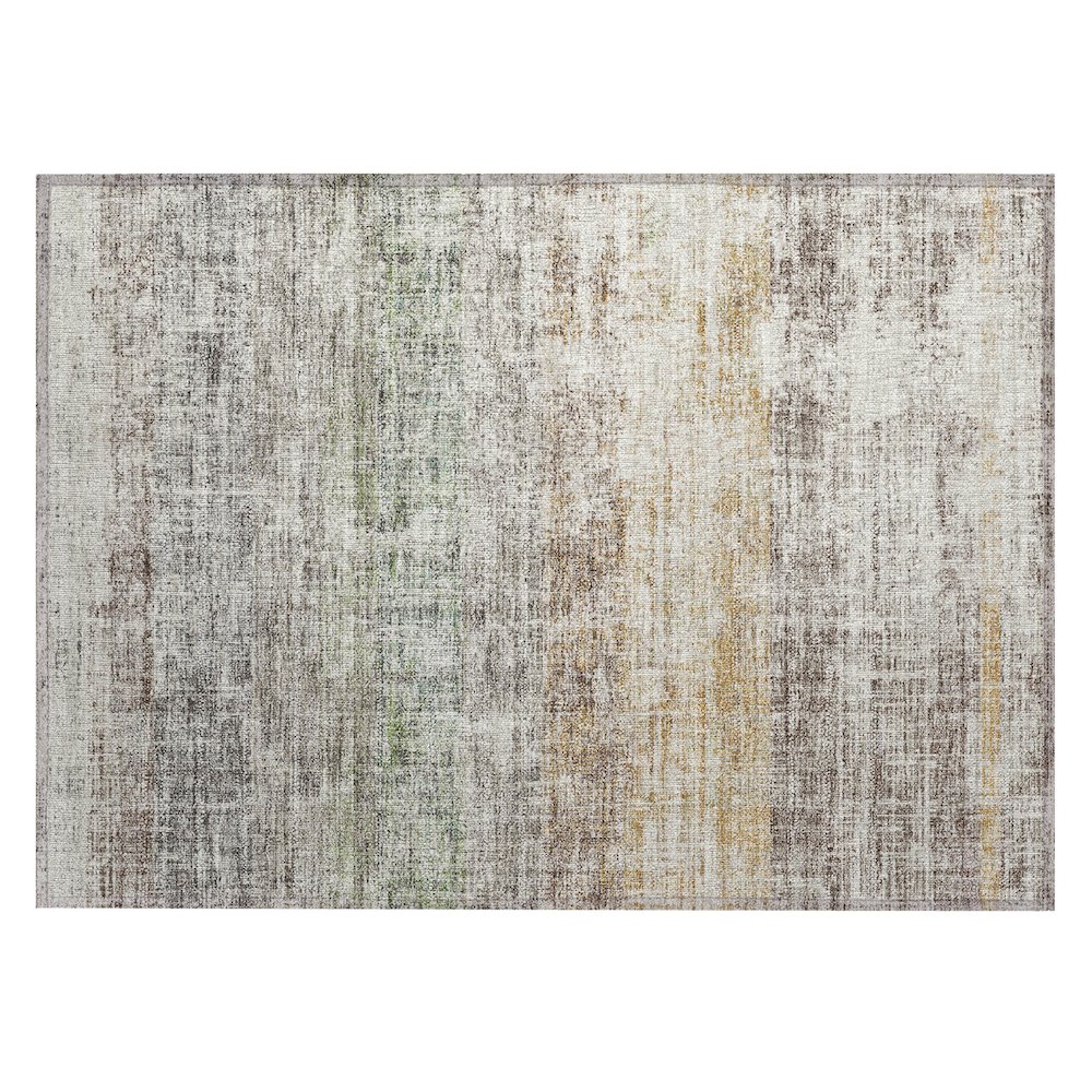 Machine Washable Indoor/Outdoor Chantille ACN2388 Ivory 1'8" x 2'6" Rug. Picture 1