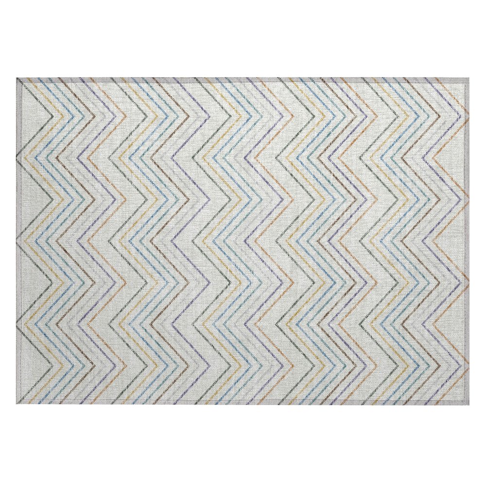 Machine Washable Indoor/Outdoor Chantille ACN2392 Multi 1'8" x 2'6" Rug. Picture 1